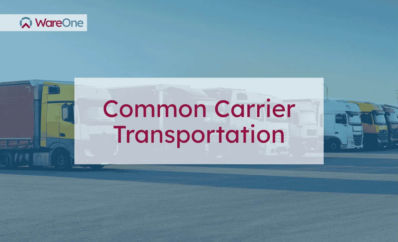 Understanding Common Carrier Transportation