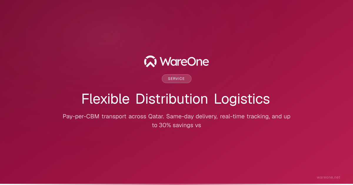 Distribution & Transport Services in Qatar | WareOne